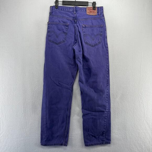 Vintage Levis Jeans Men's 30x32 Fits 30x30 Purple 550 Relaxed Loose Baggy y2k - Picture 9 of 12